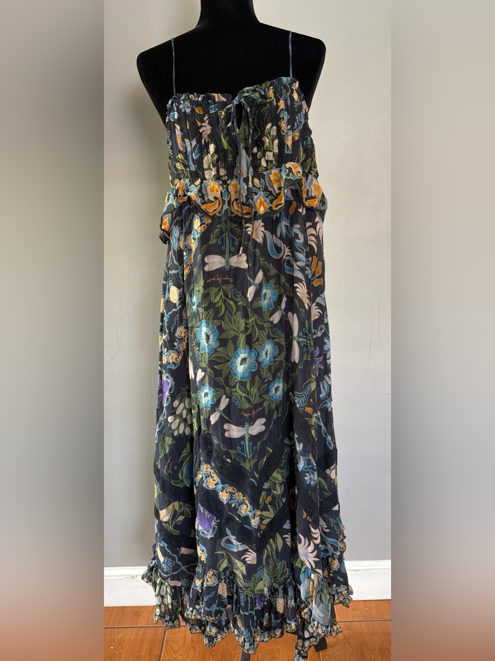 FARM dark blue maxi dress - Picture 2 of 11